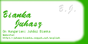 bianka juhasz business card