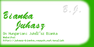 bianka juhasz business card